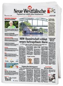 Titelblatt der Zeitschrift Tageblatt für Schloß Holte-Stukenbrock - Neue Westfälische