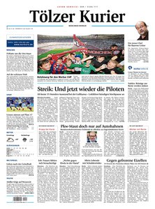 Titelblatt der Zeitschrift Tölzer Kurier