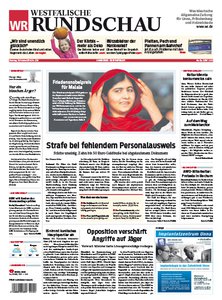 Titelblatt der Zeitschrift Westfälische Rundschau Unna