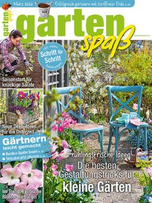 Titelblatt der Zeitschrift Gartenspaß im Geschenkabo