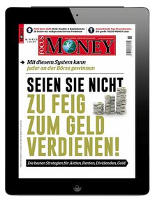 Titelblatt der Zeitschrift FOCUS MONEY Digital im Geschenkabo