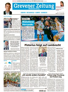 Titelblatt der Zeitschrift Grevener Zeitung