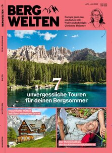 Titelblatt der Zeitschrift Bergwelten im Prämienabo