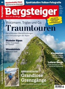 Titelblatt der Zeitschrift Bergsteiger im Geschenkabo