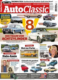 Titelblatt der Zeitschrift Auto Classic im Prämienabo