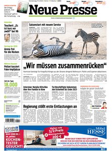 Titelblatt der Zeitschrift Neue Presse