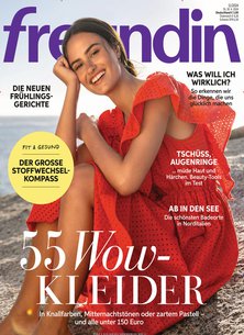 Titelblatt der Zeitschrift freundin im Geschenkabo