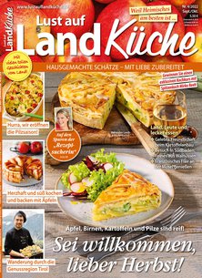 Titelblatt der Zeitschrift Lust auf LandKüche im Prämienabo