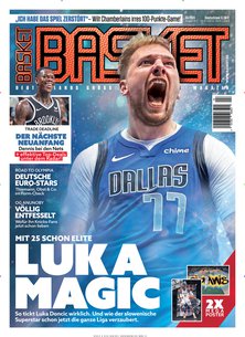 Titelblatt der Zeitschrift Basket im Prämienabo