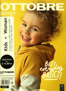 Titelblatt der Zeitschrift Ottobre Design Kids & Woman im Prämienabo