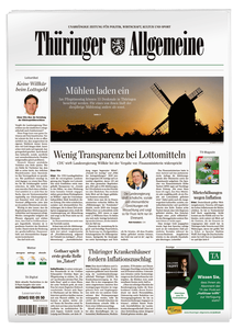 Titelblatt der Zeitschrift Thüringer Allgemeine