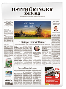 Titelblatt der Zeitschrift Ostthüringer Zeitung