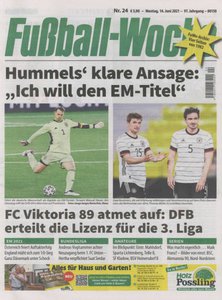 Titelblatt der Zeitschrift Fußball-Woche Leser werben