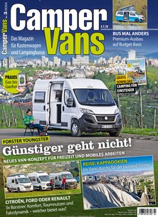 Titelblatt der Zeitschrift Camper Vans im Prämienabo