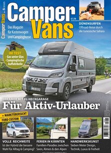 Titelblatt der Zeitschrift Camper Vans im Prämienabo