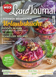 Titelblatt der Zeitschrift Weck LandJournal im Prämienabo