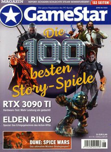 Titelblatt der Zeitschrift GameStar im Geschenkabo