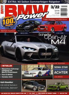 Titelblatt der Zeitschrift BMW Power im Prämienabo