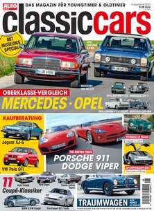 Titelblatt der Zeitschrift AUTO ZEITUNG classic cars im Geschenkabo