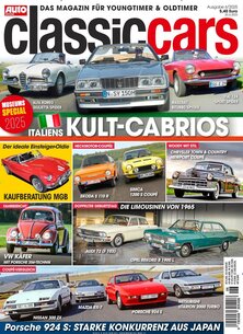 Titelblatt der Zeitschrift AUTO ZEITUNG classic cars im Prämienabo