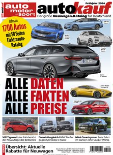 Titelblatt der Zeitschrift autokauf im Prämienabo