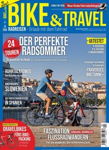 Titelblatt der Zeitschrift Bike & Travel im Prämienabo