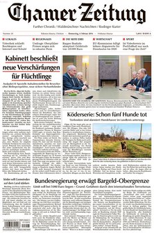 Titelblatt der Zeitschrift Chamer-Zeitung