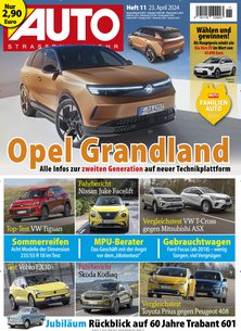 Titelblatt der Zeitschrift AUTO Straßenverkehr im Geschenkabo