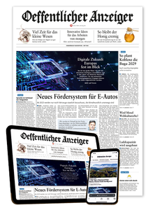 Titelblatt der Zeitschrift Oeffentlicher Anzeiger