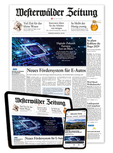 Titelblatt der Zeitschrift Westerwälder Zeitung