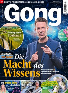 Titelblatt der Zeitschrift Gong im Prämienabo