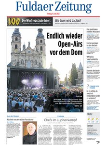 Titelblatt der Zeitschrift Fuldaer Zeitung