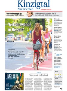 Titelblatt der Zeitschrift Kinzigtal Nachrichten