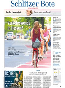 Titelblatt der Zeitschrift Schlitzer Bote