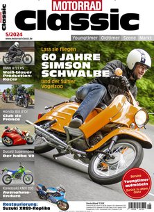 Titelblatt der Zeitschrift Motorrad Classic im Geschenkabo