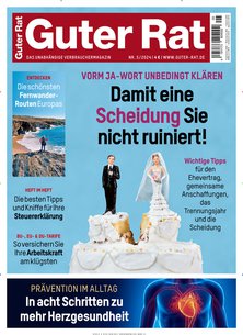 Titelblatt der Zeitschrift Guter Rat im Prämienabo