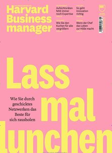 Titelblatt der Zeitschrift Harvard Business manager Leser werben