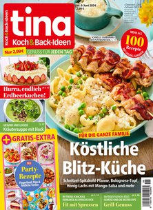 Titelblatt der Zeitschrift tina Koch & Back-Ideen im Prämienabo
