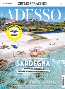 Titelblatt der Zeitschrift ADESSO im Prämienabo