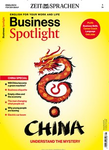 Titelblatt der Zeitschrift Business Spotlight im Geschenkabo