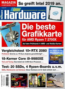 Titelblatt der Zeitschrift PC Games Hardware Magazin im Geschenkabo