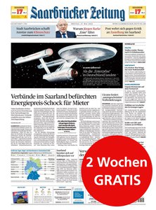 Titelblatt der Zeitschrift Saarbrücker Zeitung