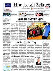 Titelblatt der Zeitschrift Elbe-Jeetzel-Zeitung