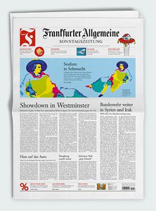 Titelblatt der Zeitschrift Frankfurter Allgemeine Sonntagszeitung Plus