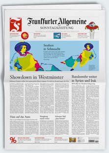 Titelblatt der Zeitschrift Frankfurter Allgemeine Sonntagszeitung Plus