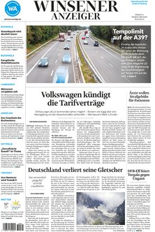 Titelblatt der Zeitschrift Winsener Anzeiger