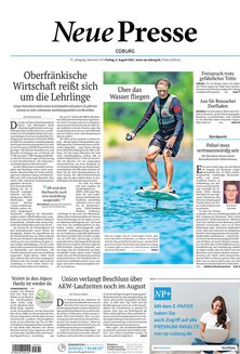 Titelblatt der Zeitschrift Neue Presse Coburg