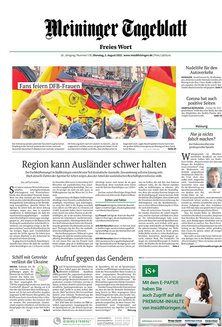 Titelblatt der Zeitschrift Meininger Tageblatt