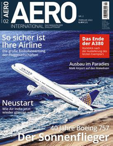 Titelblatt der Zeitschrift AERO International im Geschenkabo