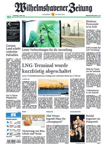 Titelblatt der Zeitschrift Wilhelmshavener Zeitung